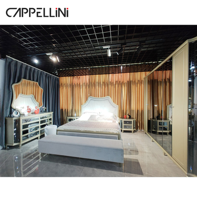 카펠리니 호텔 현대 침실 가구는 목제 / MDF / PU 가죽 ODM OEM에서 설정합니다