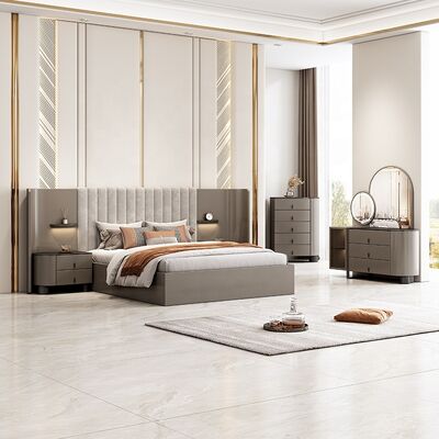 Juego De Muebles Para Dormitorio 현대 침실 가구 세트 럭셔리 호텔 마스터룸 킹 사이즈 침대 홈 가구 침실 세트