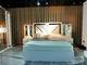 나무 MDF 집의 침실 가구 경대 침대 오크 킹은 하얀 세트 전체 크기를 회색으로 합니다