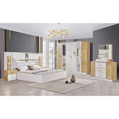 Foshan Wholesale King Size Bedroom Sets Furniture Wood Double Bed Modern Luxury Wooden Frame Full Home Bedroom Furniture Set