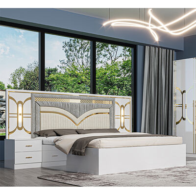 Chambre a Coucher Complet Modern Bedroom Sets king Size Bed Room Double Wooden Frame Home Full Luxury Bedroom Furniture Set