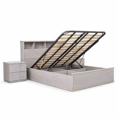 현대적인 전체 침실 세트 마스터룸 크기 왕 침대 더블 호텔 홈 스토리지 단단한 나무 프레임 고급 침실 가구 세트