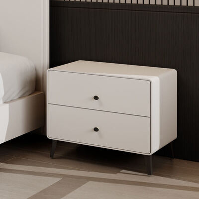 프리미엄 킹 사이즈 목조 침실 세트 저장소, 완벽한 고급 현대 침실을위한 편안한 미니멀리즘 분위기를 제공합니다