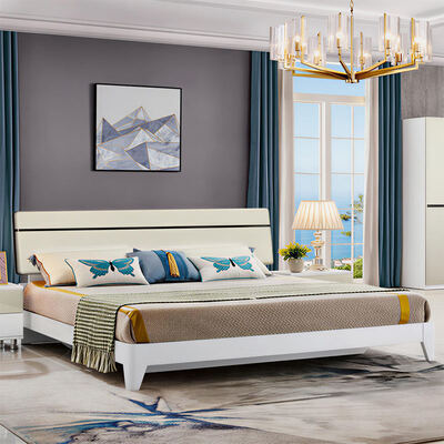 목재 크기의 침실 가구 세트 저장소 최소주의 고품질의 편안한 마스터 스위트 고급 현대