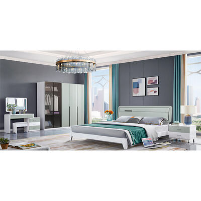 마스터 스위트 침실 가구 세트 목조 구조 편안한 저장소 미니멀리즘 고품질 고급 현대 침실