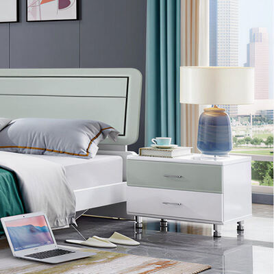 마스터 스위트 침실 가구 세트 목조 구조 편안한 저장소 미니멀리즘 고품질 고급 현대 침실