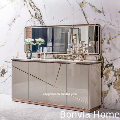 도매 완벽한 현대 럭셔리 식당 세트 홈 가구 수납 심플 우든 6인용 식탁 및 의자 세트