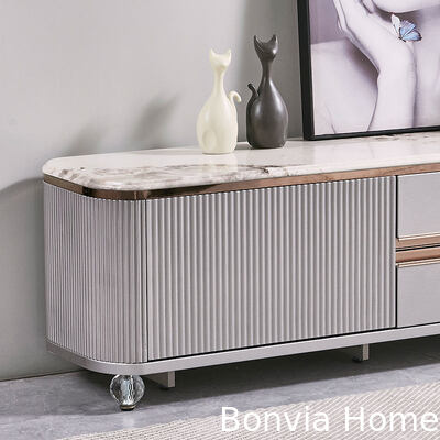 모던 디자인 럭셔리 원목 TV 스탠드 홈 퍼니처 서랍 수납 대리석 슬레이트 상판 대형 롱 우드 거실 TV 캐비닛