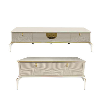 모던 디자인 사각형 화이트 우드 TV 스탠드 거실 가구 대형 수납 나무 럭셔리 홈 TV 캐비닛