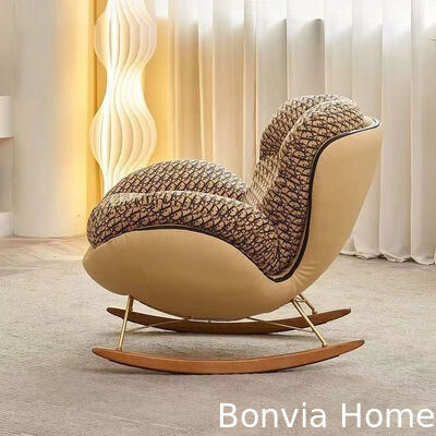 Modern Design Fabric Living Room Lounge Rocking Chair Furniture Luxury Hotel Home Leisure Single Sofa Chairs