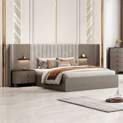 Juego De Muebles Para Dormitorio 현대 침실 가구 세트 럭셔리 호텔 마스터룸 킹 사이즈 침대 홈 가구 침실 세트