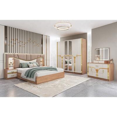 Modern Bedroom Furniture Set King Size Bed Wooden Frame Luxury Home Complete Turkish Furniture Bedroom Sets (현대 침실 가구 세트 킹 사이즈 침대 목조 프레임 럭셔리 홈 전체 터키 가구 침실 세트)