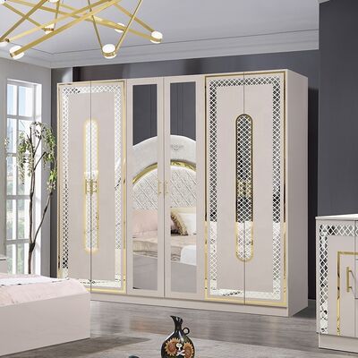Chambre a Coucher Complete Lit Deux Places 침실 세트 킹 사이즈 침실 스위트 목조 프레임 현대 고급 침실 가구 세트