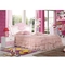 핑크색 목제패널 미키 마우스 아이들 침실은고 광 그림에서 설정합니다