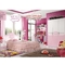 핑크색 목제패널 미키 마우스 아이들 침실은고 광 그림에서 설정합니다